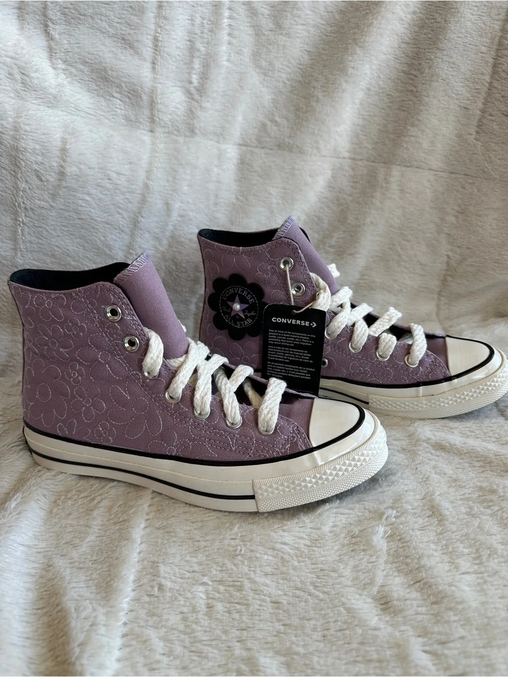 NWT Converse Chuck 70 Hi in Gradient Flowers, W8 - Picture 5 of 14